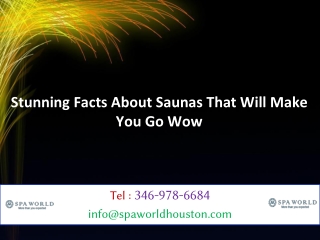 Stunning Facts About Saunas That Will Make You Go Wow