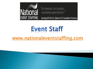 Event Staff- nationaleventstaffing.com