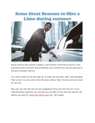 party bus rental near me