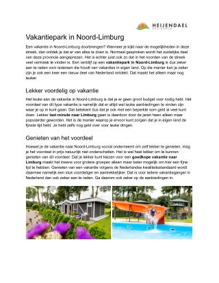 Vakantiepark Noord-Limburg