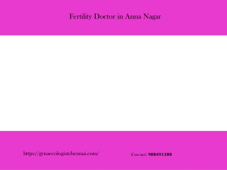 Fertility Doctor in Anna Nagar