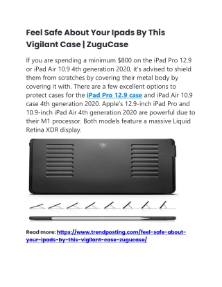 Feel Safe About Your Ipads By This Vigilant Case