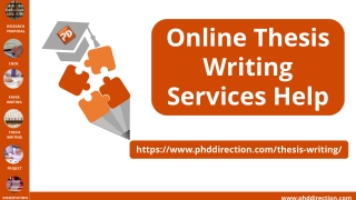Online Thesis Writing Services Help