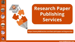 Research Paper Publishing Services