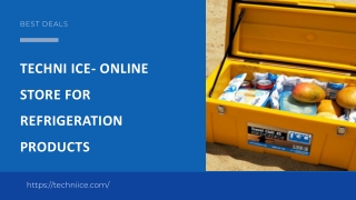Techni Ice- The Best Online Store for Refrigeration Products