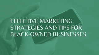 Tips for Black-Owned Businesses