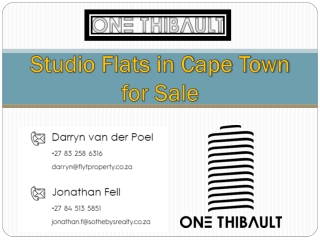 Studio Flats in Cape Town for Sale