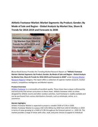 Global Athletic Footwear Market Research Report 2019-2030