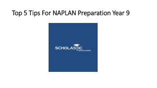 Top 5 Tips For NAPLAN Preparation Year 9