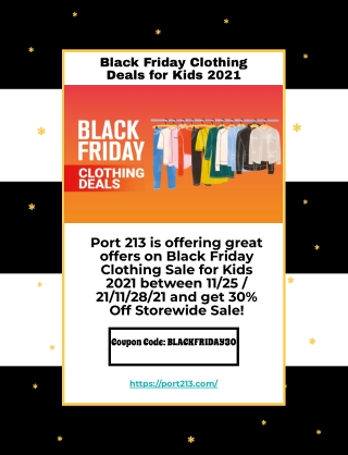 Black Friday Clothing Deals for Kids