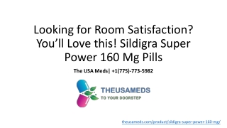 We Need to Talk about your health! Use Sildigra Super Power | 1-775-773-5982