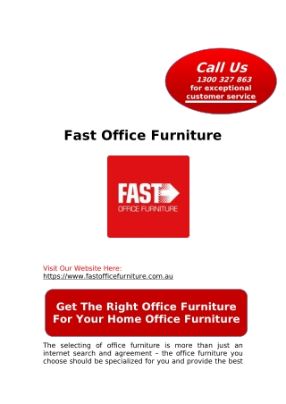 Get The Right Office Furniture For Your Home Office Furniture