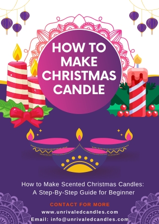 How to make christmas candle