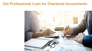 Avail Professional Loan for Chartered Accountants with Bajaj Finserv