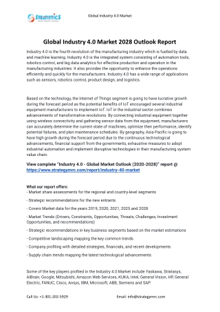2021 Industry 4.0 Market Global Analysis Report