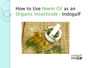 Buy Neem Oil for Organic Gardening | Indogulf