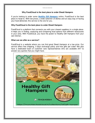 Looking for Healthy Gift Hampers