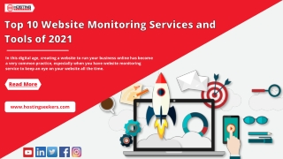 Top 10 Website Monitoring Services and Tools of 2021