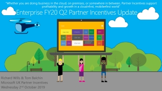 Enterprise FY20 Q2 Partner Incentives Update