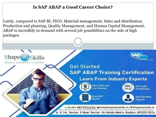 SAP ABAP  Online Course