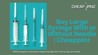 Buy large syringe with or without Needle | Cheappinz