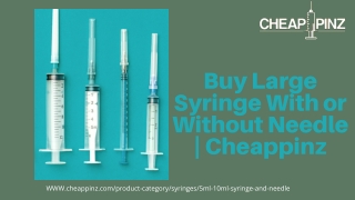 Large syringe with or without Needle | Cheappinz