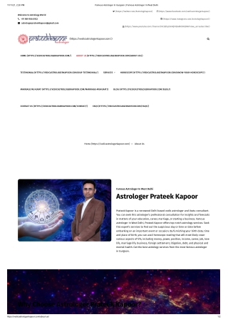Famous Astrologer in West Delhi |