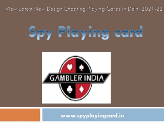 View Latest New Design Cheating Playing Cards in Delhi 2021-22