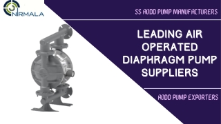 Leading Air Operated Diaphragm Pump Suppliers