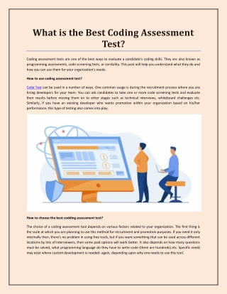 What is the Best Coding Assessment Test?