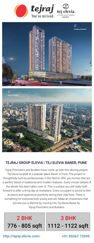 Tej Elevia Baner Pune, Tejraj Elevia Baner Pune