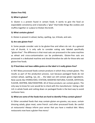 Gluten Free FAQ (1)