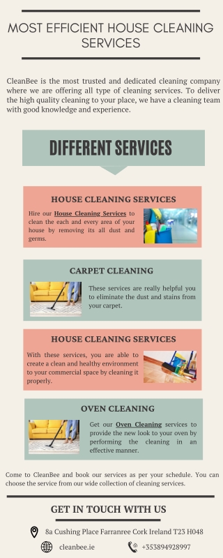 Most Efficient House Cleaning Services  CleanBee