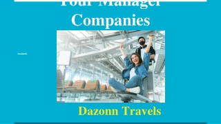 Tour Manager Companies