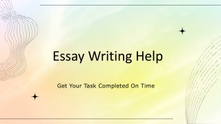 Essay Writing Help in Canada Experts At Your Service