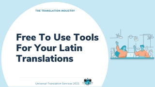 Free To Use Tools For Your Latin Translations