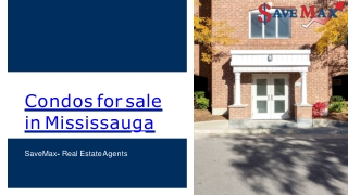 Condos for sale in Mississauga- SaveMax