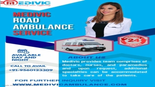 Comfortable Ambulance Service in Katihar and Purnia, Bihar by Medivic