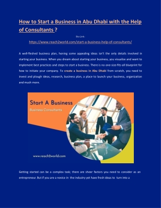 Start A Business with the Help of Business Consultant