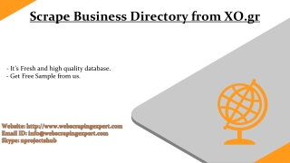 Scrape Business Directory from XO.gr