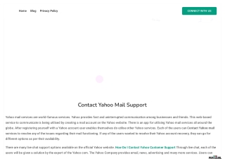 Contact Yahoo Mail Support