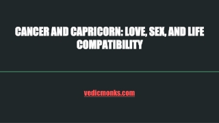 CANCER AND CAPRICORN_ LOVE, SEX, AND LIFE COMPATIBILITY