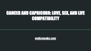 CANCER AND CAPRICORN_ LOVE, SEX, AND LIFE COMPATIBILITY