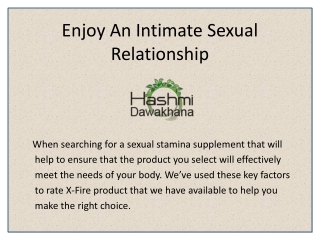 X Fire Naturally Increase Sexual Stamina and Energy