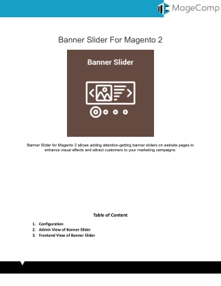 Banner Slider For Magento 2
