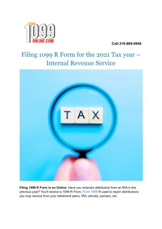 1099 R Tax Form | 1099 Form Fill Out Online | Tax 1099