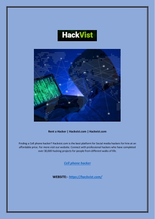 Cell Phone Hacker | Hackvist.com