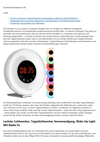 Was sind Philips Lichtwecker Test ? - Mehr lesen