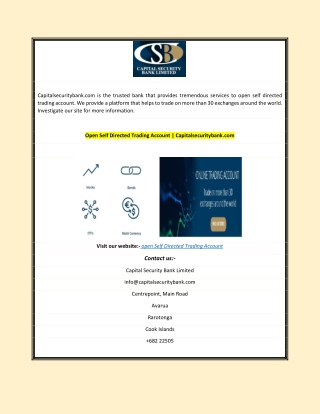 open Self Directed Trading Account
