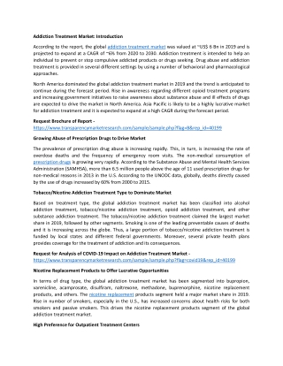 Opioid Addiction Treatment Market Future Opportunities 2030